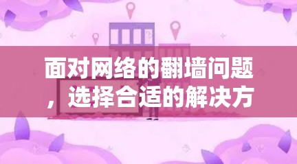 面对网络的翻墙问题，选择合适的解决方案至关重要