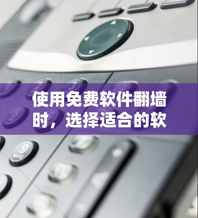使用免费软件翻墙时，选择适合的软件并按照步骤操作至关重要。以下是详细的步骤指南，帮助你顺利进行翻墙