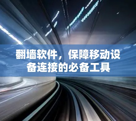 翻墙软件，保障移动设备连接的必备工具