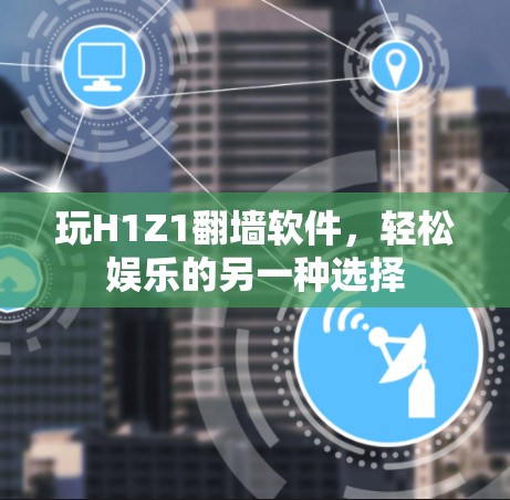 玩H1Z1翻墙软件，轻松娱乐的另一种选择