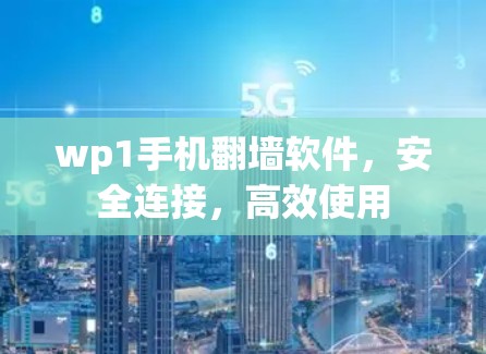 wp1手机翻墙软件，安全连接，高效使用