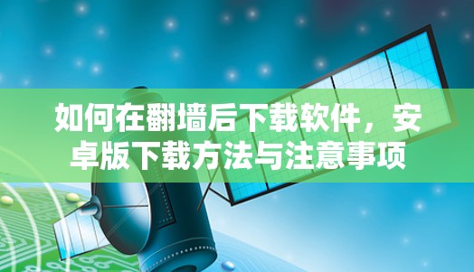 如何在翻墙后下载软件，安卓版下载方法与注意事项