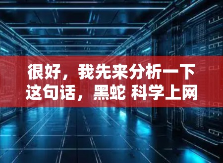 很好，我先来分析一下这句话，黑蛇 科学上网。看起来有些奇怪，可能用户是在开玩笑，或者想表达某种特定的意思。以下是我的思考