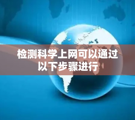 检测科学上网可以通过以下步骤进行