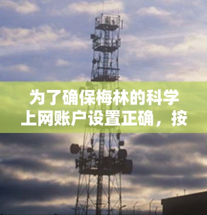 为了确保梅林的科学上网账户设置正确，按照以下步骤操作