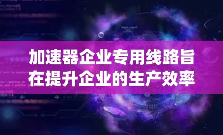 加速器企业专用线路旨在提升企业的生产效率和运营效率，特别是在处理高 volume 和高 velocity 的数据和任务时。以下是对这一主题的详细分析和总结