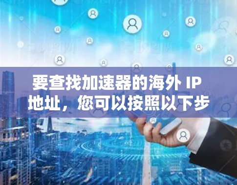 要查找加速器的海外 IP 地址，您可以按照以下步骤进行查询
