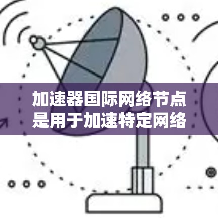 加速器国际网络节点是用于加速特定网络协议设备，如Wi-Fi、3G或4G，常用于不同国家或地区的网络环境。以下是关于加速器的详细说明