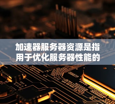加速器服务器资源是指用于优化服务器性能的软件或工具，通过配置选项提升带宽、延迟、负载均衡等性能。以下是对加速器的详细介绍