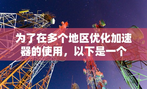 为了在多个地区优化加速器的使用，以下是一个有条理的步骤指南，帮助您选择和配置适合自己的加速器