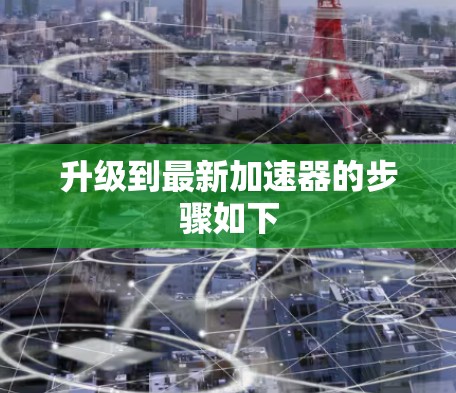 升级到最新加速器的步骤如下