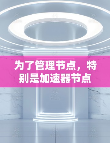 为了管理节点，特别是加速器节点，可以按照以下步骤进行操作