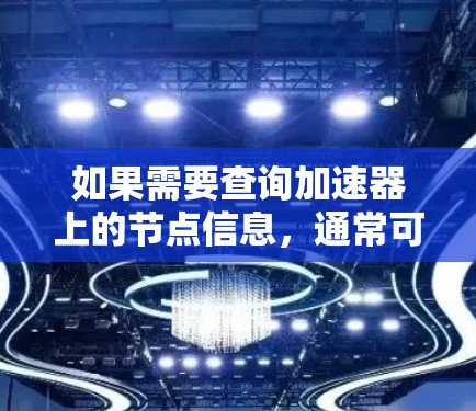 如果需要查询加速器上的节点信息，通常可以通过以下几种方式实现
