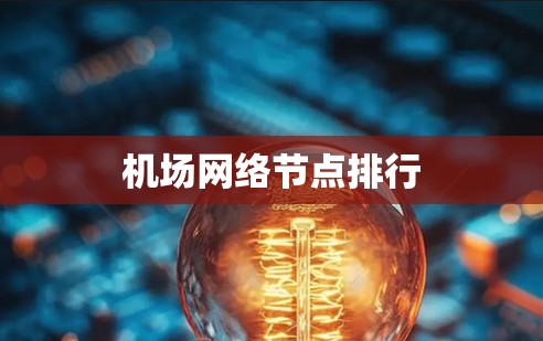 机场网络节点排行