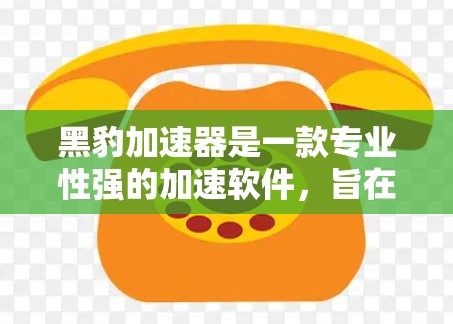 黑豹加速器是一款专业性强的加速软件，旨在帮助用户更快地下载和访问各种网站和资源。它通过分析网站结构，识别出速度较慢的部分，并提供更快的链接或替代资源，从而提升下载速度。以下是对黑豹加速器的详细分析