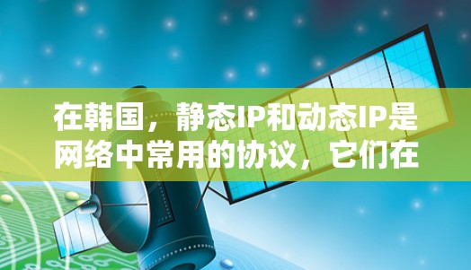 在韩国，静态IP和动态IP是网络中常用的协议，它们在不同的应用场景下发挥着不同的作用。以下是关于韩国静态IP的全面了解