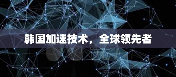 韩国加速技术，全球领先者