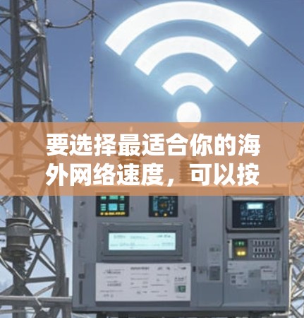 要选择最适合你的海外网络速度，可以按照以下步骤进行分析