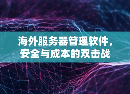 海外服务器管理软件，安全与成本的双击战