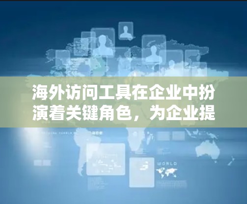 海外访问工具在企业中扮演着关键角色，为企业提供了全面的数据记录和分析能力，帮助他们在国际市场中更好地运营和决策。以下是对海外访问工具的详细分析