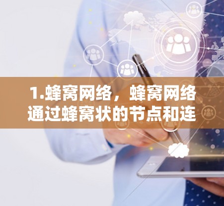 1.蜂窝网络，蜂窝网络通过蜂窝状的节点和连接，提供高效的数据传输和路由机制。蜂窝网络节点之间的距离较远，但通过蜂窝结构实现快速路由，适合大规模网络需求