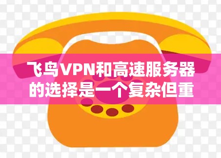 飞鸟VPN和高速服务器的选择是一个复杂但重要的过程，涉及多个因素。以下是对这两个技术的详细介绍