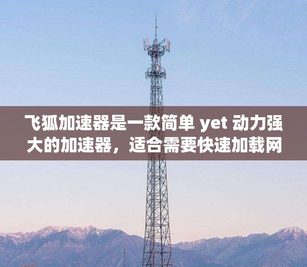 飞狐加速器是一款简单 yet 动力强大的加速器，适合需要快速加载网页的用户。以下是对其体验的评测