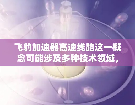 飞豹加速器高速线路这一概念可能涉及多种技术领域，具体的应用可能因行业而异。以下是一些可能的解释和扩展