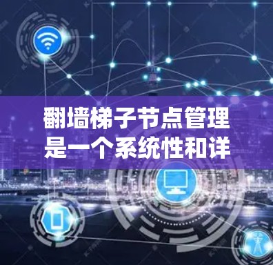翻墙梯子节点管理是一个系统性和详细的流程，需要遵循以下步骤来确保翻墙信息的正确、及时和安全地管理