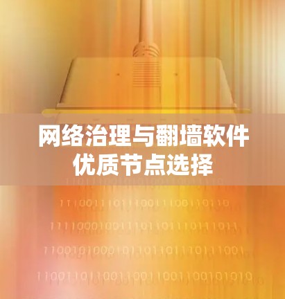 网络治理与翻墙软件优质节点选择