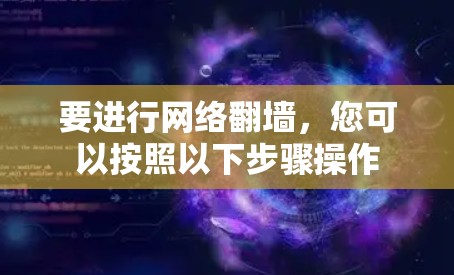 要进行网络翻墙，您可以按照以下步骤操作
