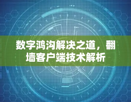 数字鸿沟解决之道，翻墙客户端技术解析