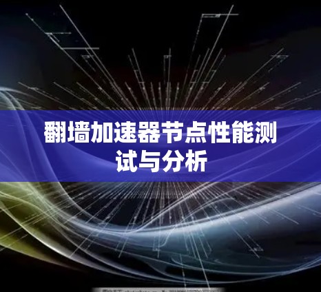 翻墙加速器节点性能测试与分析