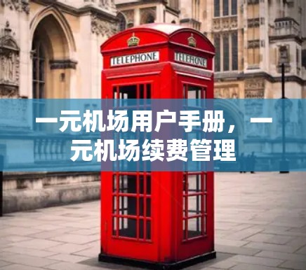 一元机场用户手册，一元机场续费管理