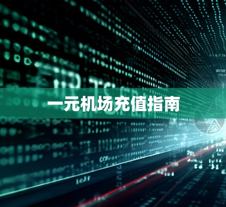 一元机场充值指南