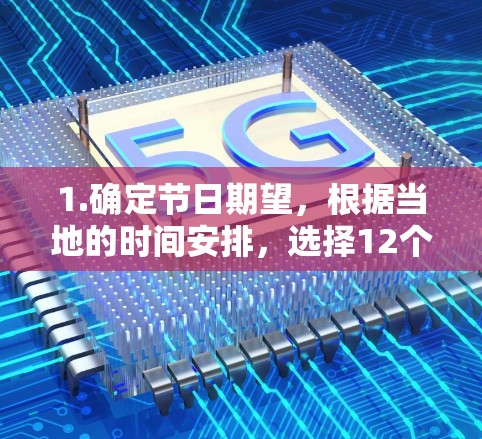 1.确定节日期望，根据当地的时间安排，选择12个不同的日期，通常在每周的固定日期，确保每个月份都有一天