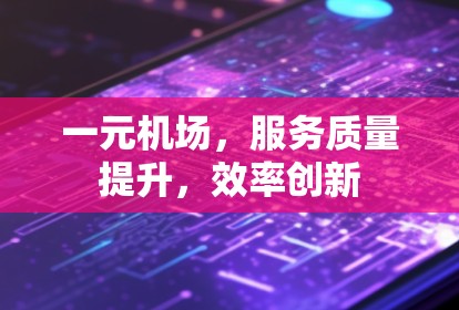 一元机场，服务质量提升，效率创新