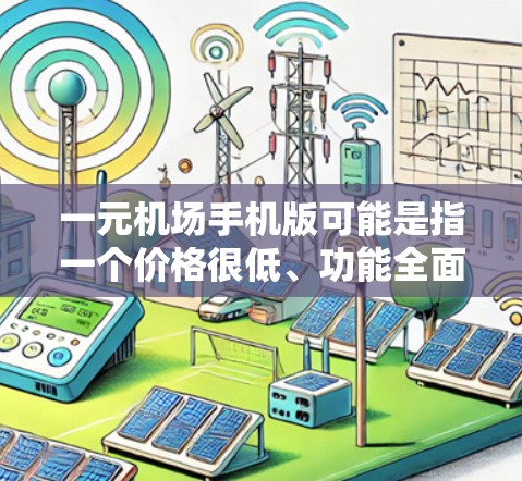 一元机场手机版可能是指一个价格很低、功能全面的机场应用或服务，专为手机或电脑设计，方便用户在机场使用时获取机场信息。以下是一些可能的解释和功能