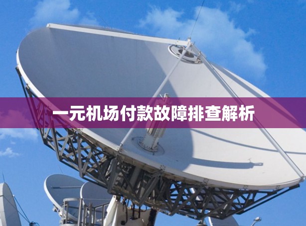 一元机场付款故障排查解析