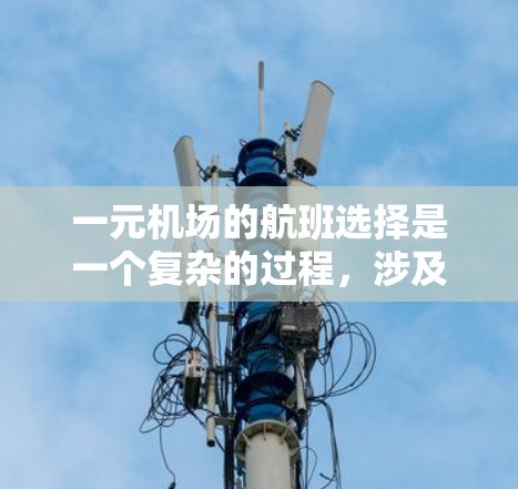 一元机场的航班选择是一个复杂的过程，涉及多个因素的综合考虑。以下是一元机场航班选择的详细分析