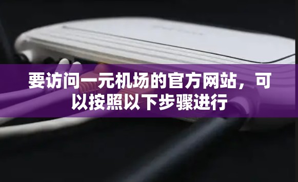 要访问一元机场的官方网站，可以按照以下步骤进行