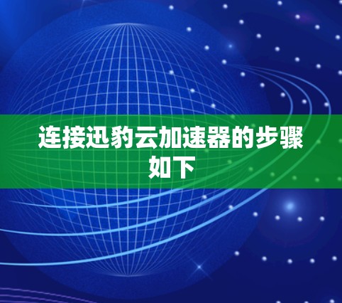 连接迅豹云加速器的步骤如下