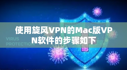 使用旋风VPN的Mac版VPN软件的步骤如下